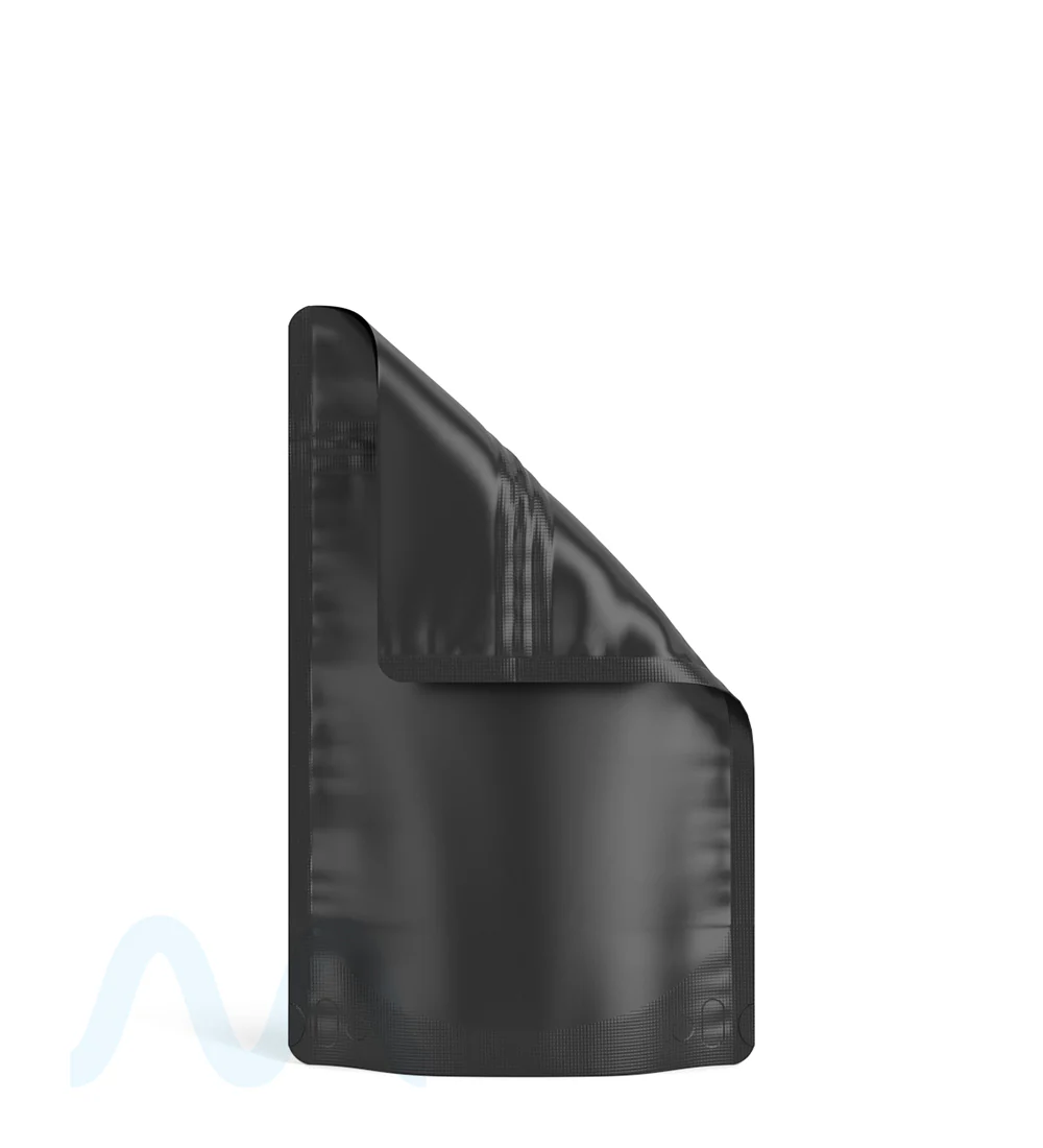Tamper Evident | Matte Black Mylar Bags (No Tear Notch) | 4in x 6.5in - 7g - 1000 Count - Image 5