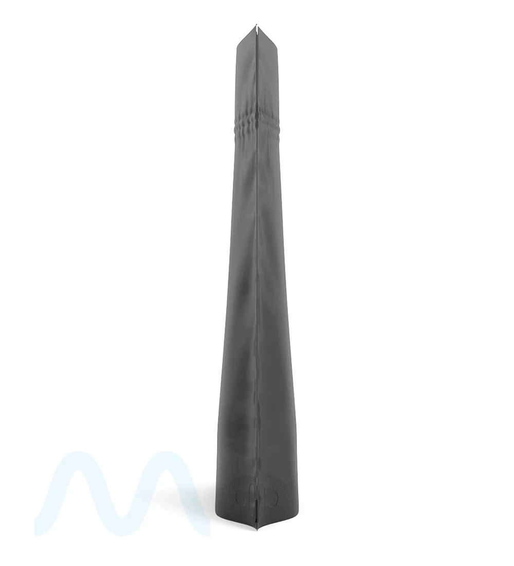 Tamper Evident | Matte Black PCR Mylar Bags (No Tear Notch) | 6in x 9.3in - 28g - 1000 Count - Image 3