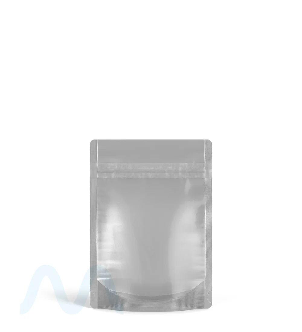 Tamper Evident | Matte Black Vista Mylar PCR Bags (No Tear Notch) | 3.62in x 5in - 3.5g - 1000 Count - Image 3