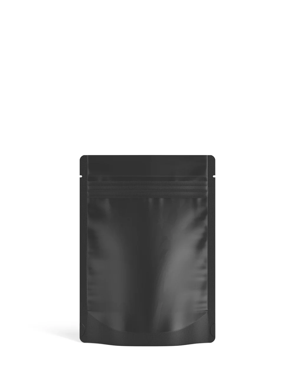 Tamper Evident Matte Black Vista PCR Mylar Bags (Tear Notch) | 3.62in x 5in - 3.5g | Sample