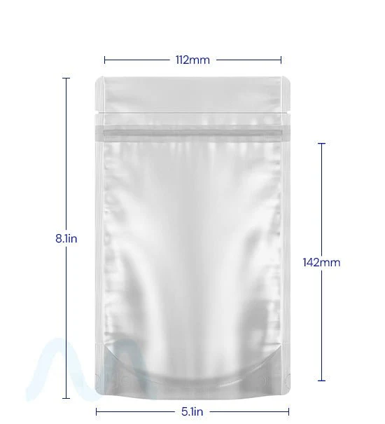 Tamper Evident | Matte Black Vista PCR Mylar Bags (Tear Notch) | 5in x 8.1in - 14g - 1000 Count - Image 6