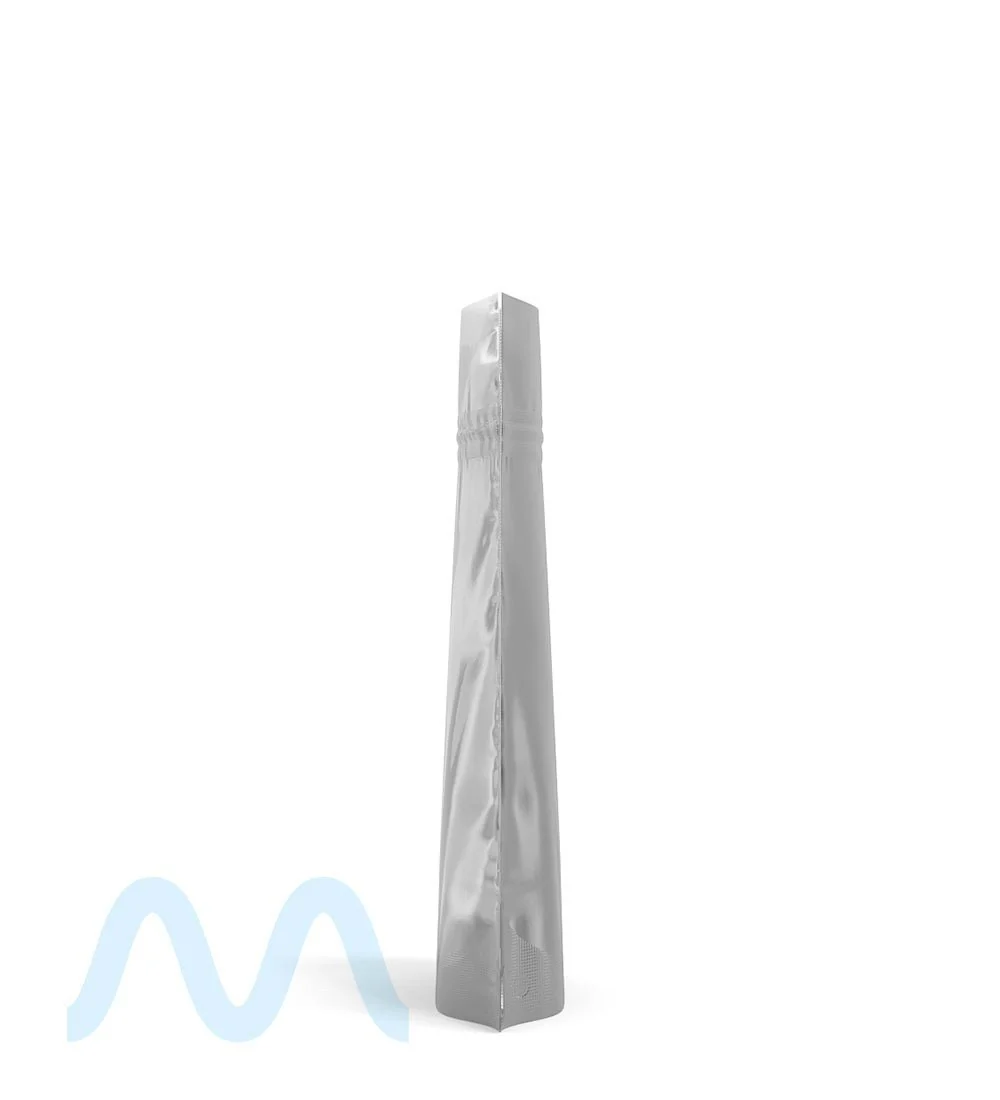 Tamper Evident | Matte Silver Vista PCR Mylar Bags (Tear Notch) | 4in x 6.5in - 7g - 1000 Count - Image 2