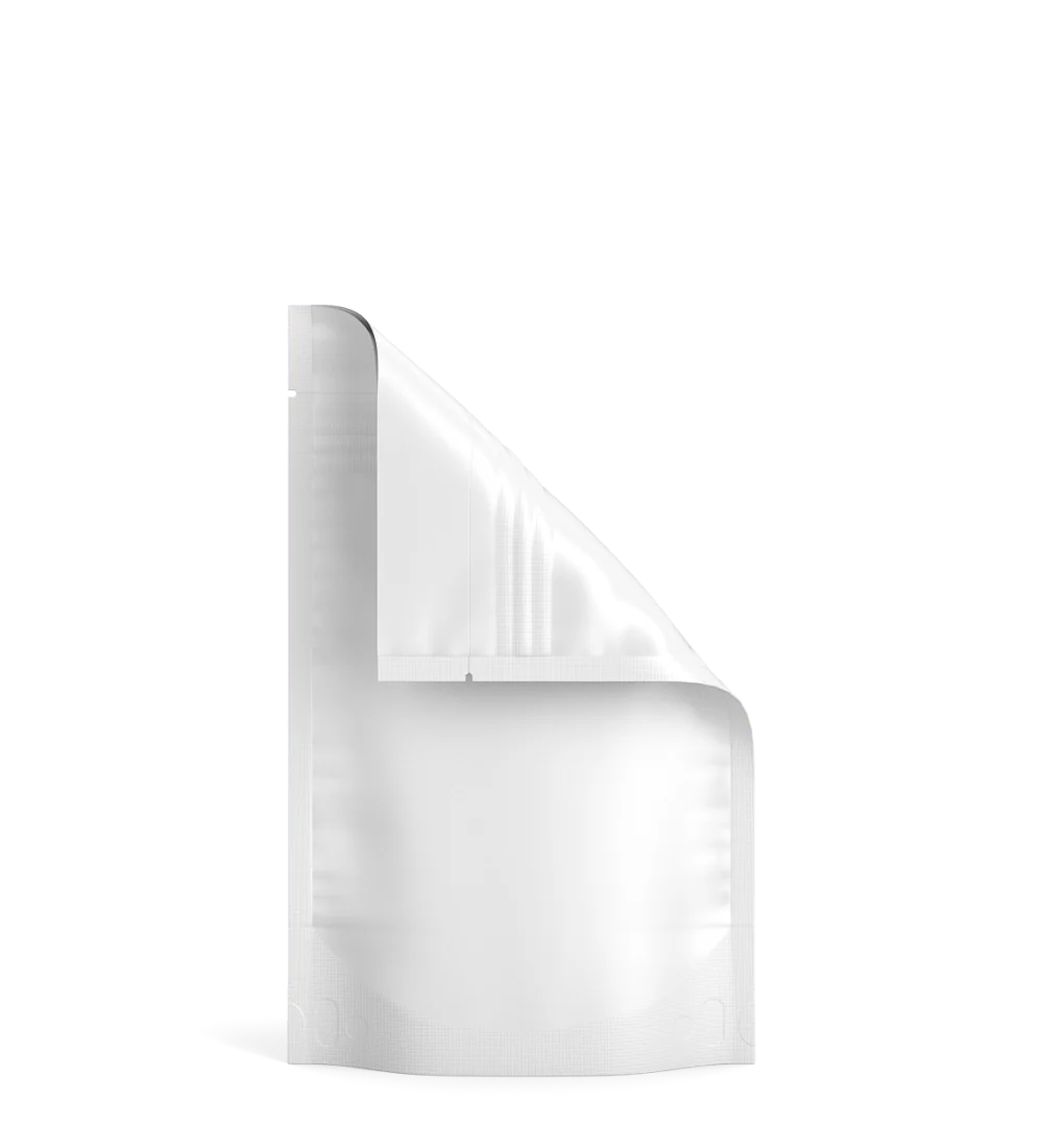 Tamper Evident | Matte White Mylar Bag (Tear Notch) | 4in x 6.5in - 7g - 1000 Count - Image 4