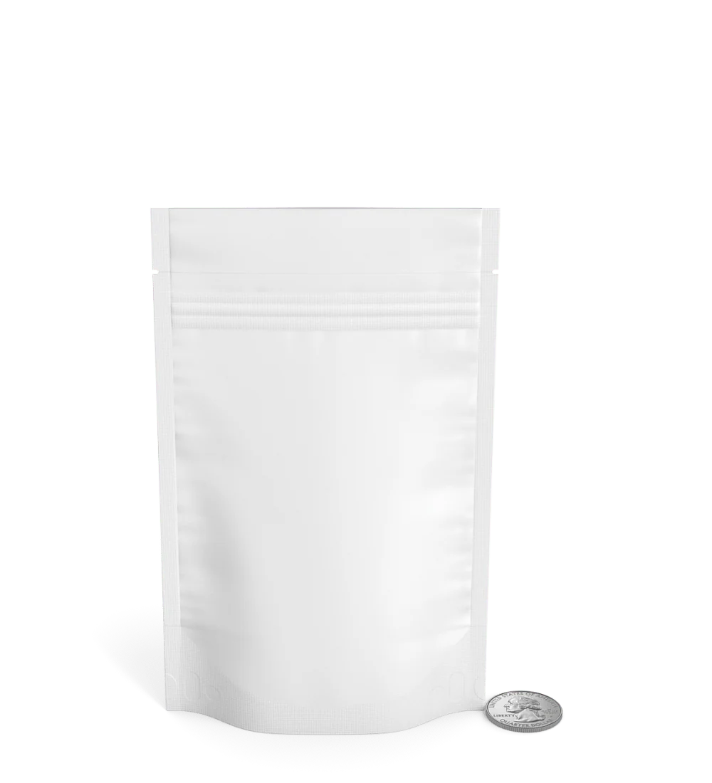 Tamper Evident | Matte White Mylar Bag (Tear Notch) | 4in x 6.5in - 7g - 1000 Count - Image 6