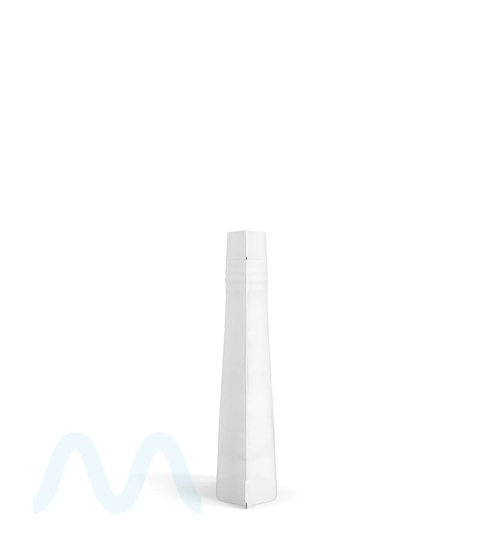 Tamper Evident | Matte White PCR Mylar Bag (Tear Notch) | 3.6in x 5in - 3.5g - 1000 Count - Image 2