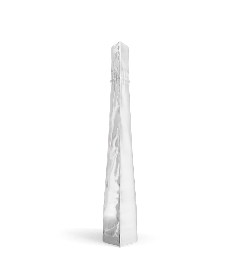Tamper Evident | Matte White Vista Mylar Bags (Tear Notch) | 5in x 8.1in - 14g - 1000 Count - Image 4