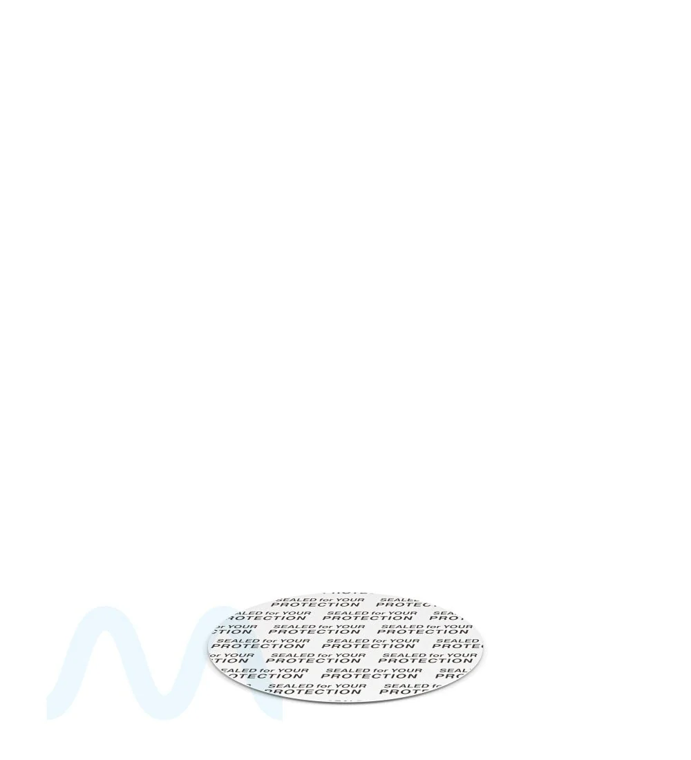 Tamper Evident | Pressure Sensitive Inliners | 44mm - Foam - 1000 Count