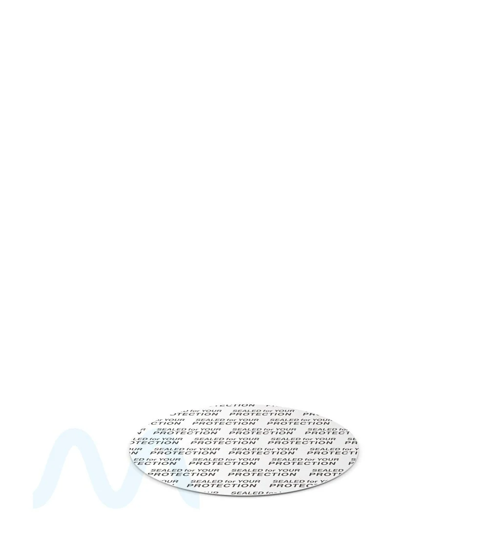 Tamper Evident | Pressure Sensitive Inliners | 53mm - Foam - 120 Count