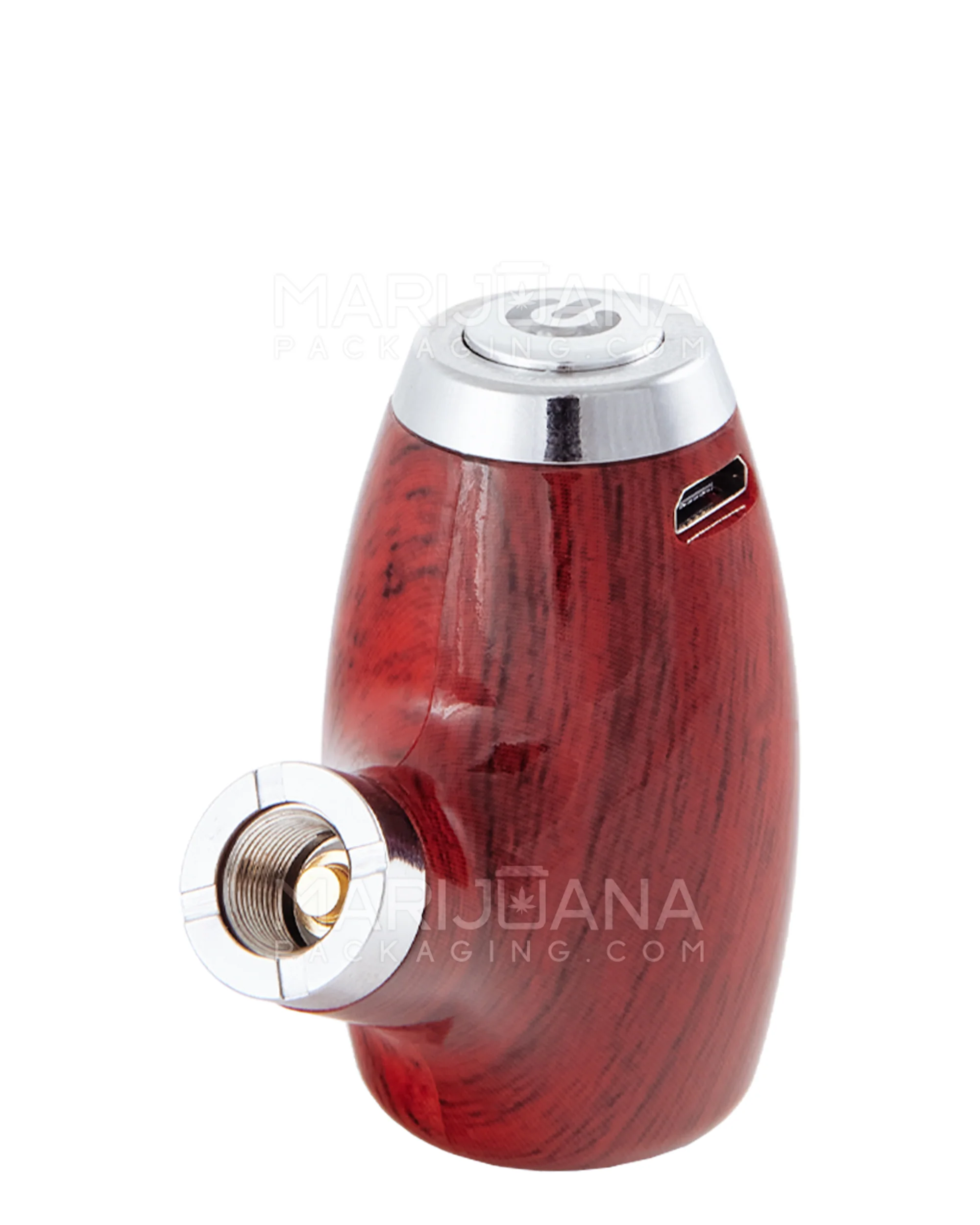 Variable Voltage "Old Man's Pipe" Shaped Vape Cartridge Battery | 900mah - Redwood Wood - 510 Thread - Image 6