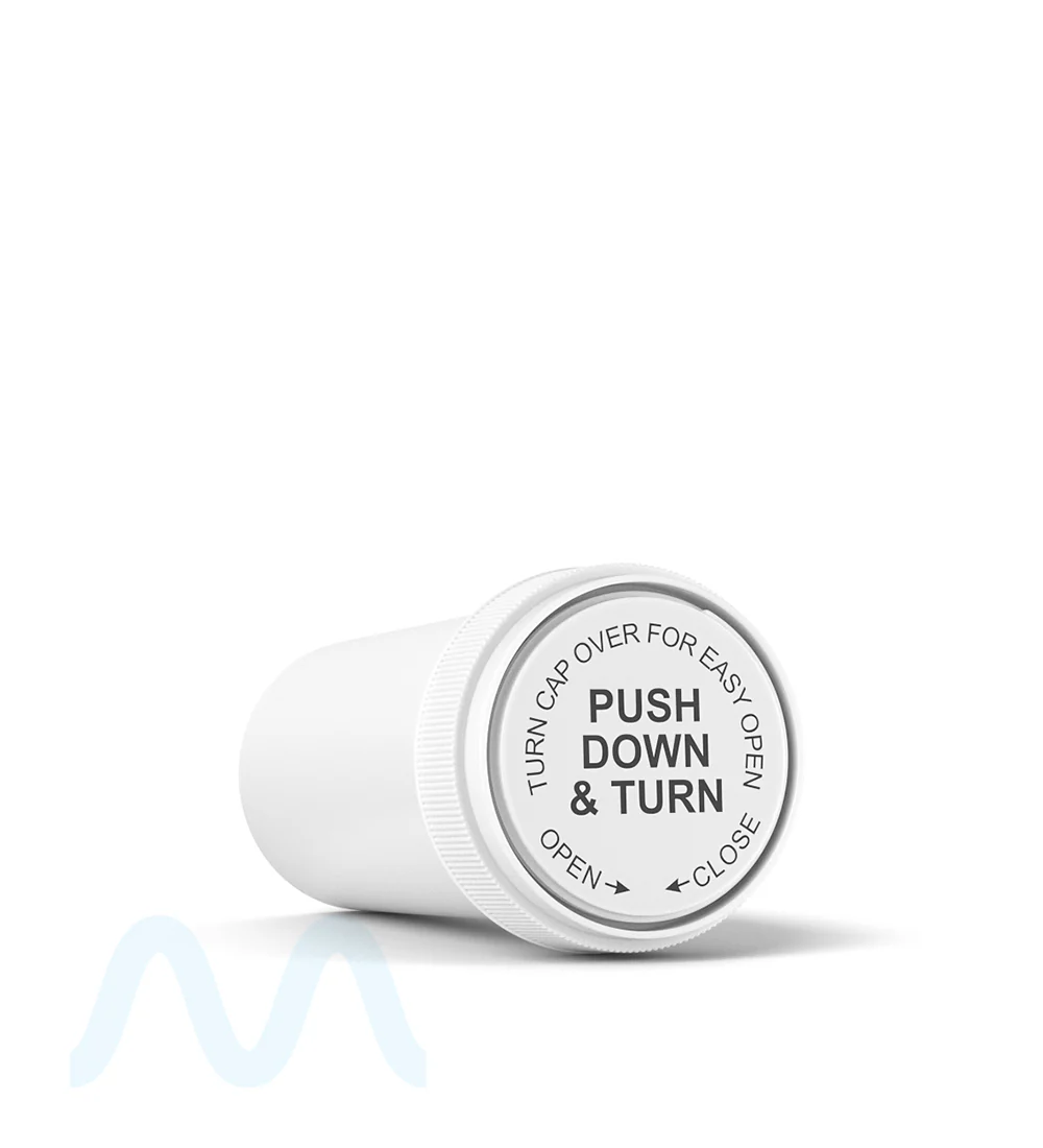 Child Resistant | Opaque White Reversible Cap Vials | 40dr - 10g - 150 Count - Image 9